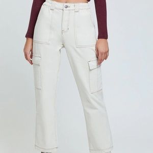 white pacsun utility jeans